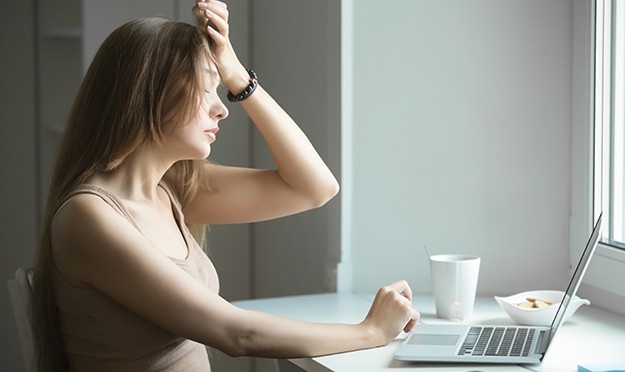 woman at computer